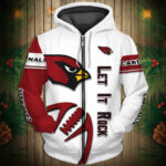 National Football League Arizona Cardinals Team Log Printed Hoodie