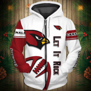National Football League Arizona Cardinals Team Log Printed Hoodie
