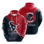 National Football League NFL Houston Texans 3d graphic long sleeve pullover hoodie for sale