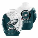 Philadelphia Eagles 3D Hoodie Pullover Sweatshirt NFL for fans