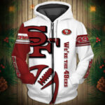 National Football League San Francisco 49ers Team Log Printed Hoodie