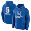 WZY_MLB_Baseball_Hoodie_Los_Angeles_Dodgers_Free_Man_Num_5_Blue_W3