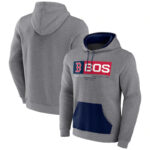 Boston Red Sox baseball Gear - MLB Boston Red Sox Baseball Hoodie Grey,long sleeve drawstring hooded baseball apparel with front pockets
