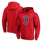 Boston Red Sox baseball Gear - MLB Boston Red Sox Baseball Hoodie Red,long sleeve drawstring hooded baseball apparel with front pockets