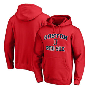 Boston Red Sox baseball Gear - MLB Boston Red Sox Pullover Baseball Hoodie Red,long sleeve drawstring hooded baseball apparel with front pockets