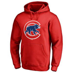 mlb merchandise - MLB Chicago Cubs Pullover Baseball Hoodie Red,long sleeve drawstring hooded sweatshirt,two pockets