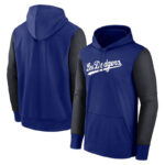 MLB Gear Los Angeles Dodgers Pullover Hoodie,long sleeve baseball hooded sweatshirt with drawstring and two pocket