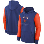 New York Mets apparel - MLB Gear New York Mets Pullover Hoodie Blue,long sleeve drawstring hooded baseball gear with front pockets