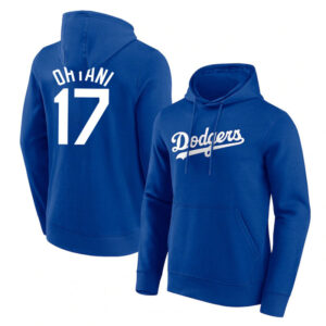 MLB Hoodie Los Angeles Dodgers Shohei Ohtani Num 17,long sleeve baseball hooded sweatshirt with drawstring and two pocket
