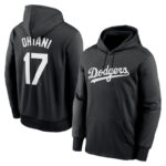 MLB Hoodie Los Angeles Dodgers Shohei Ohtani Num 17,long sleeve baseball hooded sweatshirt with drawstring and two pocket
