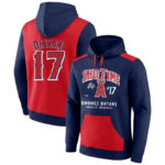 MLB Los Angeles Angels Sho-time Shohei Ohtani Baseball Hoodie Blue Red,long sleeve baseball drawstring hooded sweatshirt with two pockets