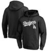 WZY_MLB_Los_Angeles_Dodgers_Hooded_Baseball_Hoodie_Black_T5