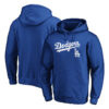 WZY_MLB_Los_Angeles_Dodgers_Hooded_Baseball_Hoodie_Blue_T4