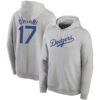 WZY_MLB_Los_Angeles_Dodgers_Shohei_Ohtani_Num_17_Baseball_Hoodie_Grey_W6