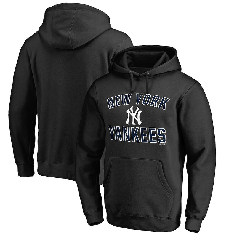 MLB jersey - MLB New York Yankees Baseball Hoodie Black,long sleeve drawstring hooded baseball apparel with front pockets