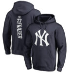 MLB jersey - MLB New York Yankees Clint Frazier Baseball Hoodie Dark Blue,long sleeve drawstring hooded baseball apparel with front pockets