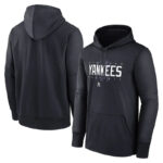 MLB jersey - MLB New York Yankees Pullover Hoodie Black,long sleeve drawstring hooded baseball apparel with front pockets