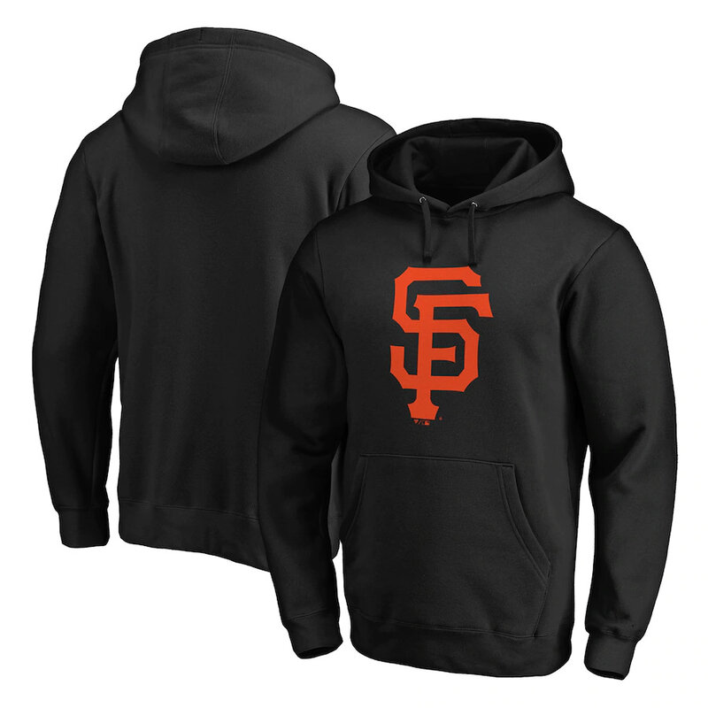 MLB official licensed merchandise - MLB San Francisco Giants Baseball Hoodie Black,long sleeve drawstring hooded baseball gear with two front pockets