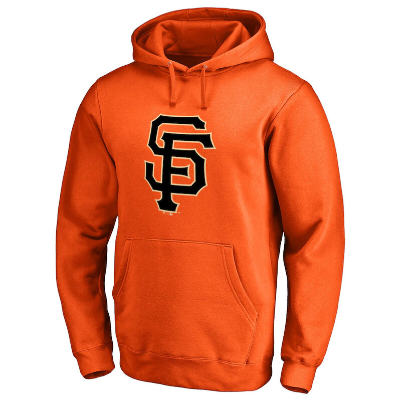 MLB official licensed merchandise - MLB San Francisco Giants Baseball Hoodie Orange,long sleeve drawstring hooded baseball gear with two front pockets