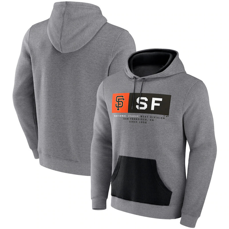 MLB official licensed merchandise - MLB San Francisco Giants Pullover Hoodie Grey,long sleeve drawstring hooded baseball gear with two front pockets