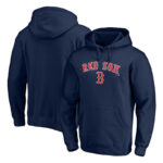 Boston Red Sox baseball Gear - MLB Team Boston Red Sox Baseball Hoodie Blue,long sleeve drawstring hooded baseball apparel with front pockets
