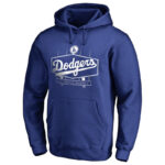 MLB Team Los Angeles Dodgers Baseball Hoodie Blue,long sleeve baseball hooded sweatshirt with drawstring and two pocket