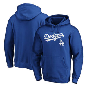 MLB Team Los Angeles Dodgers Pullover Baseball Hoodie,long sleeve baseball hooded sweatshirt with drawstring and two pocket