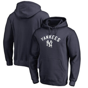 MLB jersey - MLB Team New York Yankees Pullover Hoodie Dark Blue,long sleeve drawstring hooded baseball apparel with front pockets