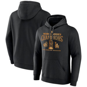 MLB World Series Champions Los Angeles Dodgers Hoodie Black,long sleeve baseball hooded sweatshirt with drawstring and two pocket