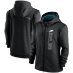 National Football League (NFL) Philadelphia Eagles long sleeve full zip up hoodie with drawstring hooded for NFL die-heart fans