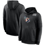NFL apparel - NFL Arizona Cardinals Crucial Catch Football Hoodie Black,long sleeve drawstring hooded baseball sweatshirt with front pockets