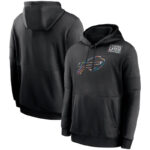 NFL apparel - NFL Buffalo Bills Crucial Catch Football Hoodie Black,long sleeve drawstring hooded baseball sweatshirt with front pockets