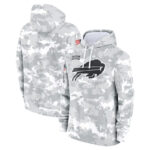 NFL Official licensed merchandise Buffalo Bills drawstring pullover Hoodie Camo Grey