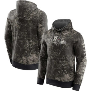 NFL Camouflage Hoodie Baltimore Ravens Jersey Black,Classic Team Logo - Long Sleeve Unisex Adult Pullover Hoodie - Officially Licensed NFL Apparel