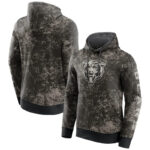 NFL Camouflage Hoodie Chicago Bears Jersey Black,Classic Team Logo - Long Sleeve Unisex Adult Pullover Hoodie - Officially Licensed NFL Apparel