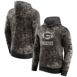 NFL Camouflage Hoodie Green Bay Packers Jersey Black,Classic Team Logo - Long Sleeve Unisex Adult Pullover Hoodie - Officially Licensed NFL Apparel