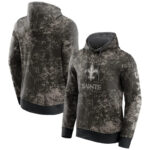 NFL Camouflage Hoodie New Orleans Saints Jersey Black,Classic Team Logo - Long Sleeve Unisex Adult Pullover Hoodie - Officially Licensed NFL Apparel