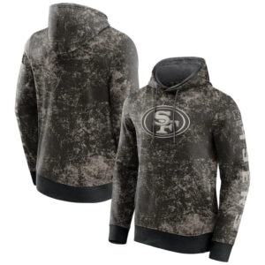 NFL Camouflage Hoodie San Francisco 49ers Jersey Black,Classic Team Logo - Long Sleeve Unisex Adult Pullover Hoodie - Officially Licensed NFL Apparel