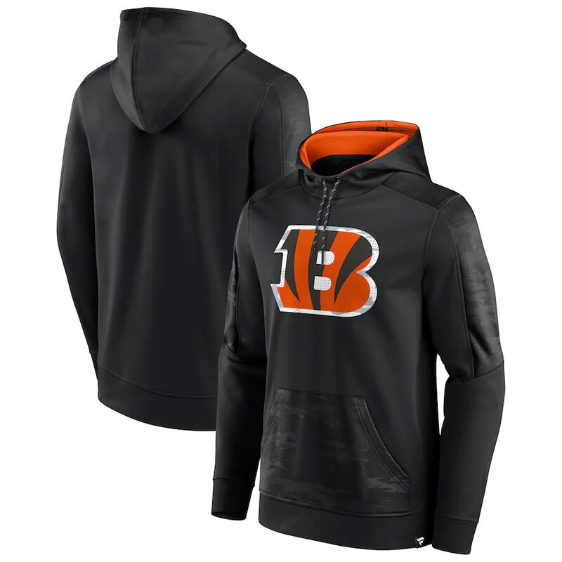 Officially Licensed NFL Cincinnati Bengals American Football Hoodies Black,Long Sleeve 3D Graphic Hooded Sweatshirt for Unisex america football hoodie merchandise