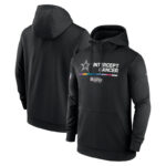 NFL apparel - NFL Crucial Catch Dallas Cowboys Jersey Hoodie Black,long sleeve drawstring hooded baseball sweatshirt with front pockets