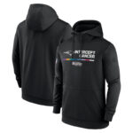 NFL apparel - NFL Crucial Catch New England Patriots Jersey Hoodie Black,long sleeve drawstring hooded baseball sweatshirt with front pockets