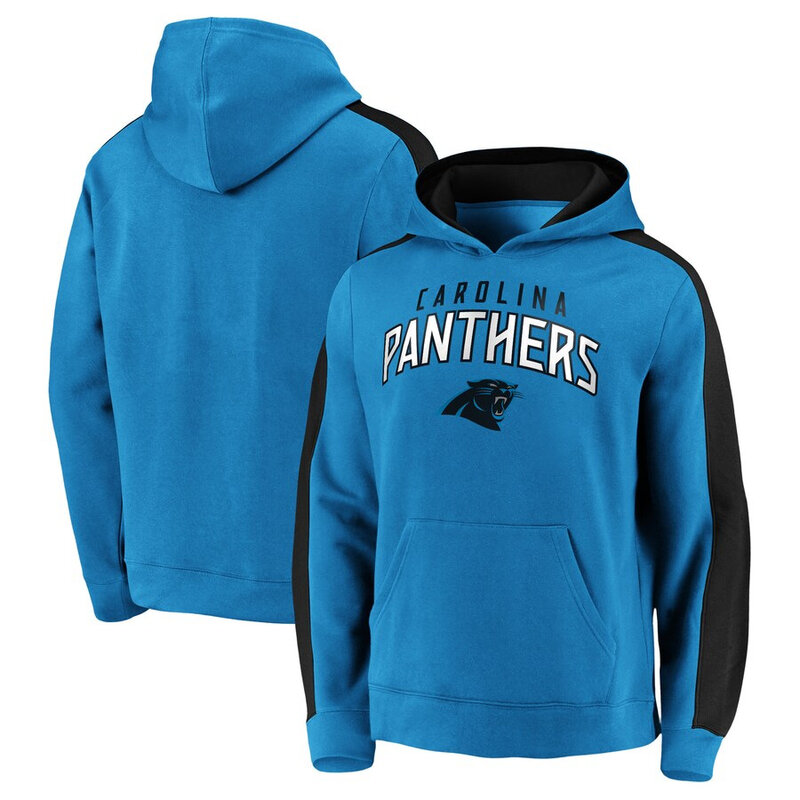 NFL Football Hoodie Carolina Panthers Jersey Blue,Classic Team Logo - Long Sleeve Unisex Adult Pullover Hoodie - Officially Licensed NFL Apparel