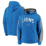 NFL Football Hoodie Detroit Lions Jersey Blue,Classic Team Logo - Long Sleeve Unisex Adult Pullover Hoodie - Officially Licensed NFL Apparel