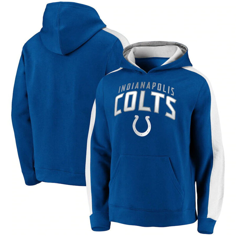 NFL Football Hoodie Indianapolis Colts Jersey Blue,Classic Team Logo - Long Sleeve Unisex Adult Pullover Hoodie - Officially Licensed NFL Apparel