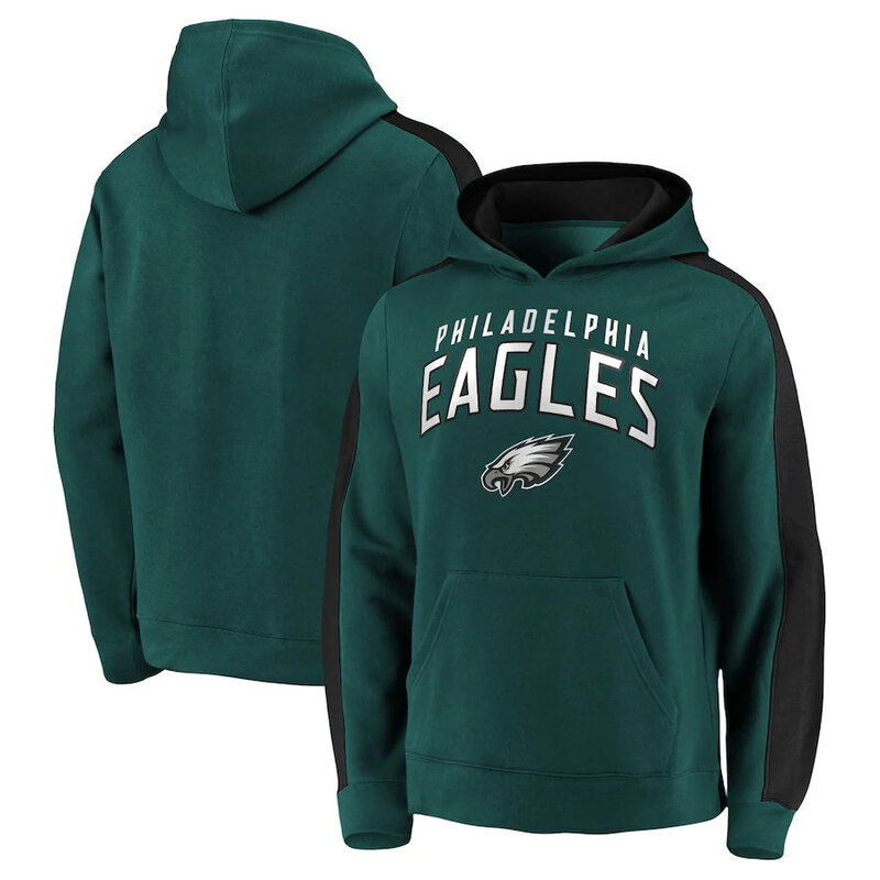 NFL Football Hoodie Philadelphia Eagles Jersey Green,Classic Team Logo - Long Sleeve Unisex Adult Pullover Hoodie - Officially Licensed NFL Apparel
