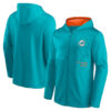 WZY_NFL_Football_Wear_Miami_Dolphins_Zip_UP_Hoodie_Green_Q1