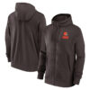 WZY_NFL_Full_Zip_Cleveland_Browns_Hooded_Sweatshirt_Brown_T19