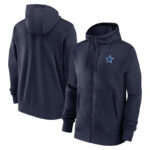 NFL merchandise Team Logo Dallas Cowboys full zip up hoodie - long sleeve hooded sweatshirt