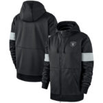 NFL Las Vegas Raiders long sleeve zip up hoodie with drawstring hooded,two front pocket,fashion National Football League apparel