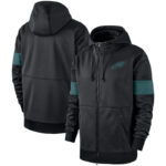 NFL Philadelphia Eagles long sleeve zip up hoodie with drawstring hooded,two front pocket,fashion National Football League apparel